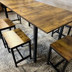 🔥 7-Piece Dining Set ONLY $299 | $0 Down • Flexible Payments • 5509 San Pedro Ave 🔥