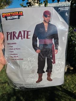 Pirate halloween costume adult Large
