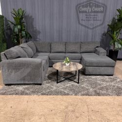🛋️Gray Ushaped Sectional Sofa (Delivery Available!! )
