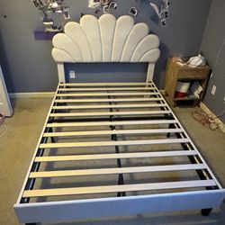 Full bed frame and mattress - EUC