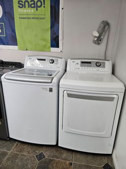 LG SET STEAM WASHER AND ELECTRIC DRYER