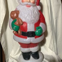 Blow Mold Santa Christmas 