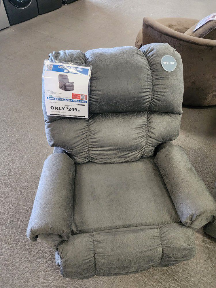 Crushed Graphite Recliner