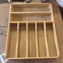 Wooden utensil orgamizer