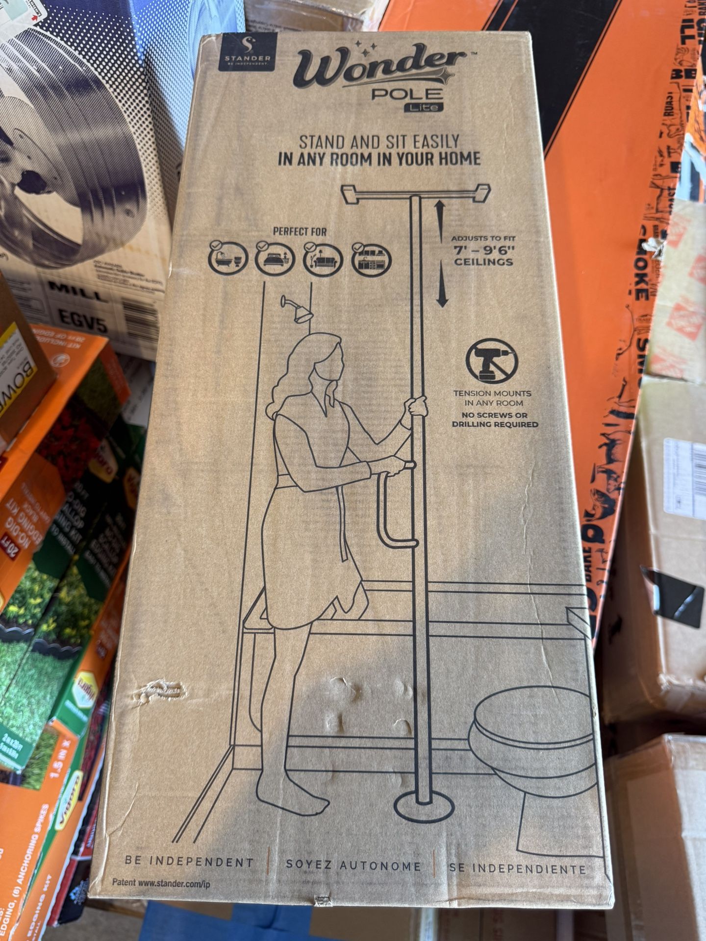 Wonder pole nursing stand
