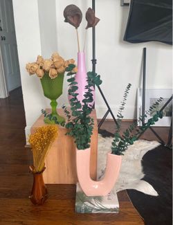 Mixed Vintage Floral Vase Set