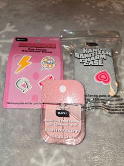 b.pure "Limited Edition" Hand Sanitizer Berries and cream w/ *New Case + Charms