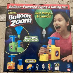 New Balloon-powered Flying & Racing Set Toy 