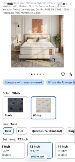 Free twin mattress 12 inch high