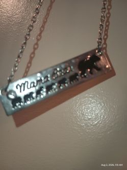 Mama Bear Bar Pendant Necklace