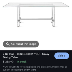 Z Gallerie dinning table