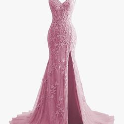Stacees Dusty pink Prom Dress