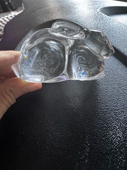 Baccarat French crystal bunny