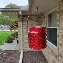 Red Candle Holder