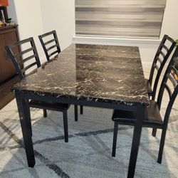 Dinning Table Set With 4 Chairs