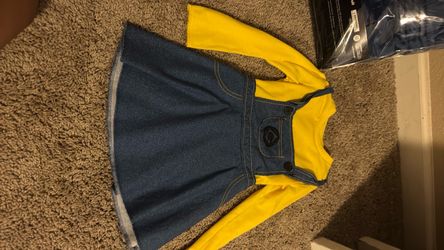Minions girls Costume Dress 3-4T