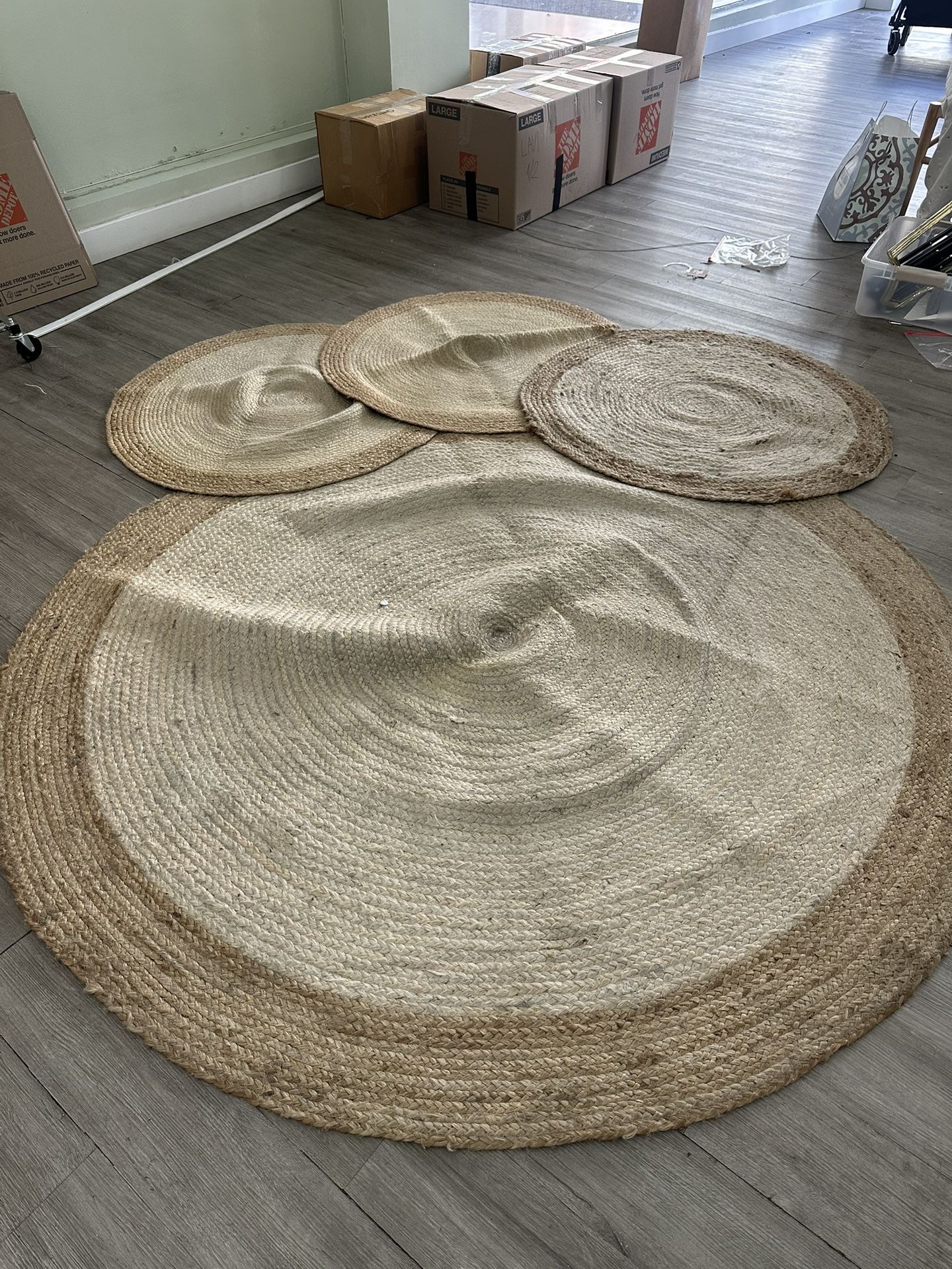Round Rugs Bundle Natural Fiber Rug Bundle for Sale in Miami, FL - OfferUp