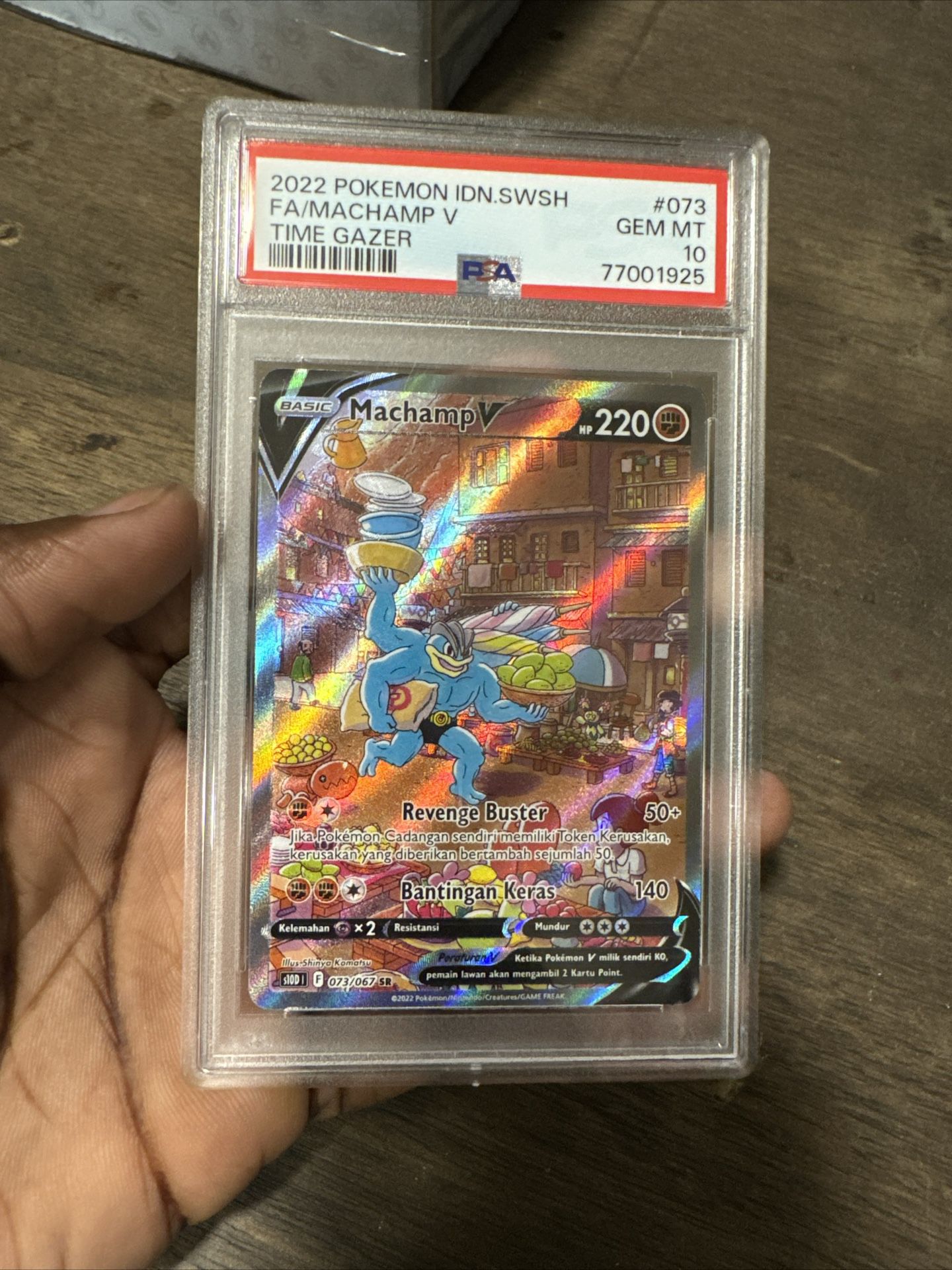 Machamp V Ultra Rare Pokemon TCG Card PSA 10 Gem Mint