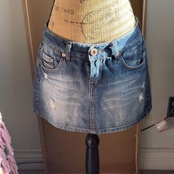 Y2K Jean Skirt