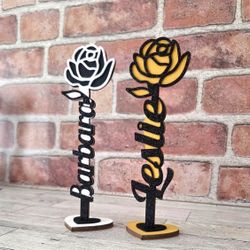 Custom Wooden Rose