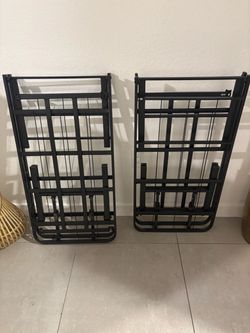Metallic foldable base bed (twin or full