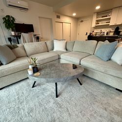 Deep 3-Piece sectional couch 