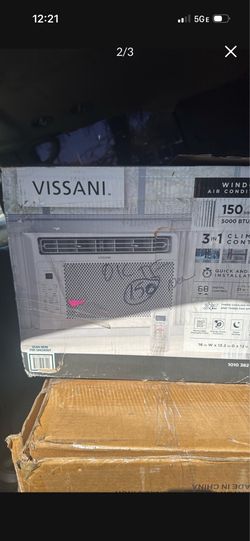5000  BTU  VISSANI WINDOW AC  W REMOTE 110 V NEW