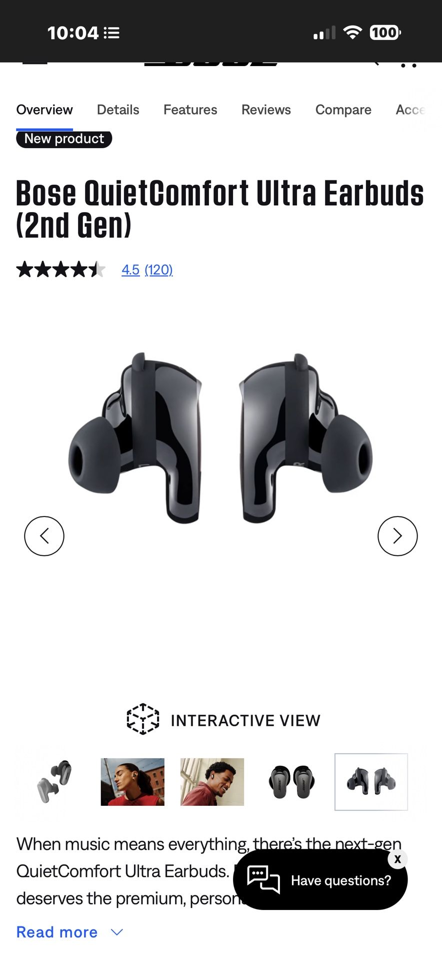 Bose Quietcomfort Ultra Earbuds 2nd Generation 