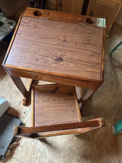 Vintage Student Desk And Chair