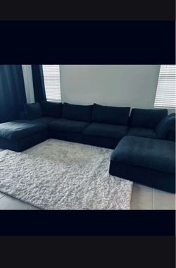 Black sectional couch