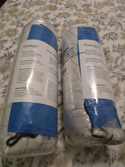 2 Furlupy memory foam travel pillows camping