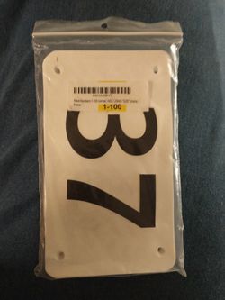 Race Bib Numbers