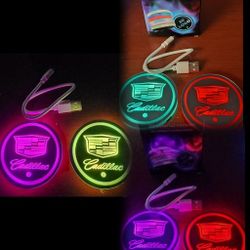 2 Led Color Changing USB charged Car Cupholder Coasters.  Colors slowly fade from one color to the next.  Other Cars available. 

CAR DOOR PROJ