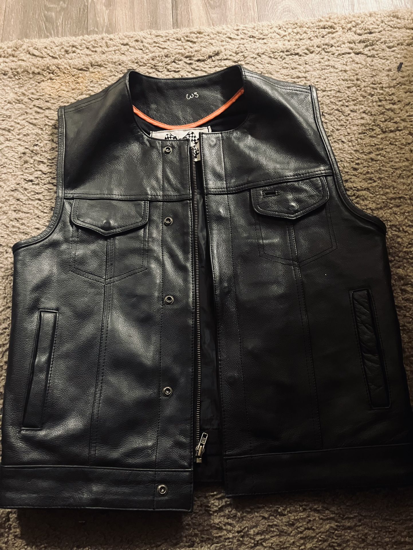 C.T.R Zion UTAH Genuine LEATHER MOTORCYCLE JACKET