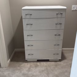 White Chest Of Drawers/Dresser