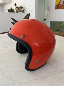 Vintage Motorcycle Helmet 3/4