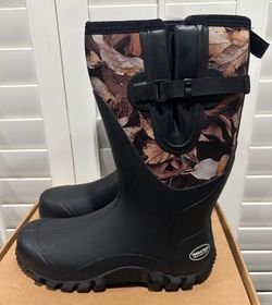 New Terratrax Camouflage Waterproof Rubber Rain/Hunting Boots (Men’s Size 13) - $55
