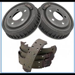 TRQ Drum and rear brake shoe kit compatible with Ford Ranger Masada B4000 1(contact info removed)