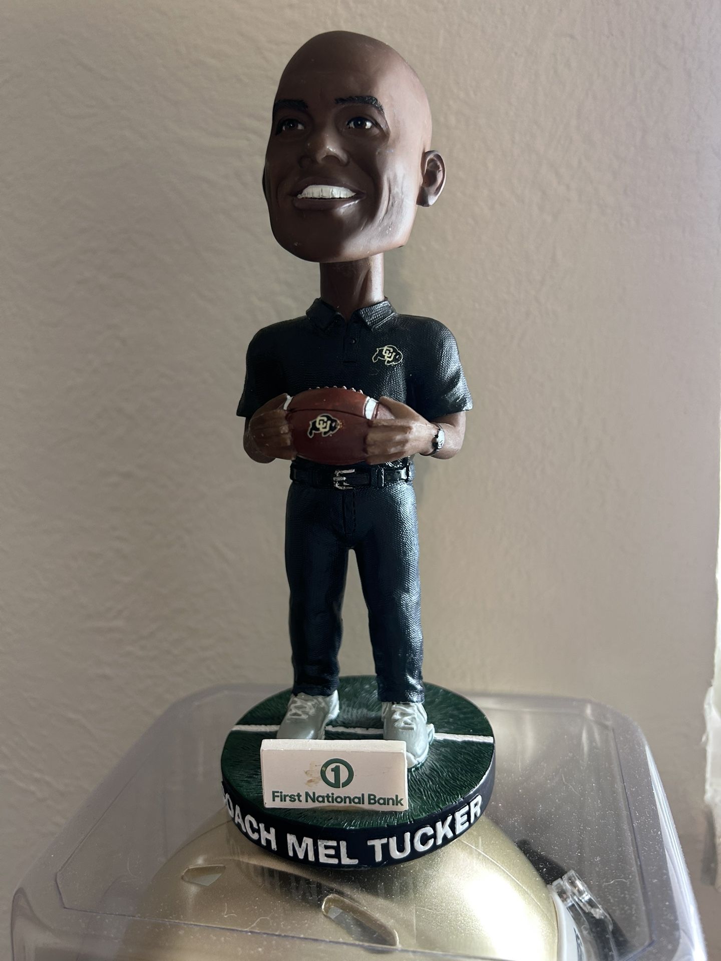 Former NCAA Football Coach Mel Tucker Bobblehead University of Colorado Buffaloes