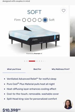 Split king size Tempur Pedic luxe breeze soft
