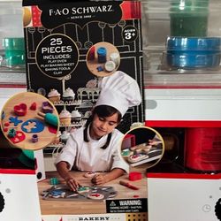 FAO Schwarz Make-Believe Bakery Oven Cookie Decorating Clay Play Set: 21- Piece Toy Kitchens & Play Food Set for Creativity