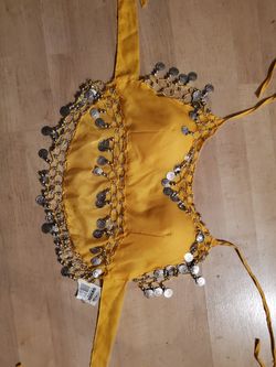 HALLOWEEN COSTUME BELLY DANCER TOP NEW