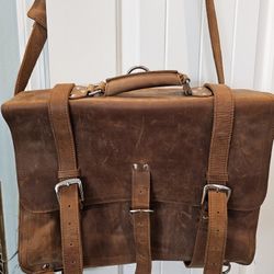 Leather Messenger Bag Satchel