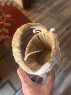 Burlap Flower Basket - Flower Girl