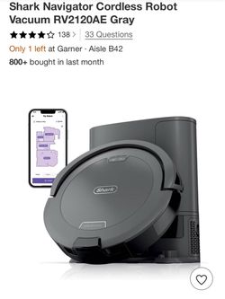 New In Box Shark Navigator self clean/empty robotic vacuum.