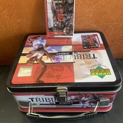 1999 Upper Deck Tribute To Michael Jordan Lunch Box And 30 Card Set 