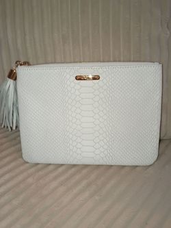 GiGi New York Python Leather Clutch