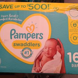 Pampers Swaddlers Diapers Newborn 162 Thumbnail