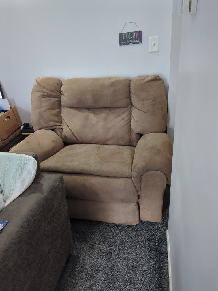 Beige Recliner- Double Seat (Wide)