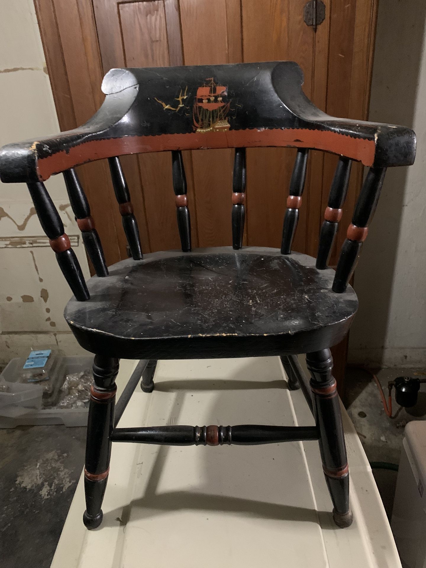 Antique Child’s Captain’s Chair